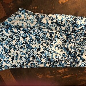 Talbots Blue and Black Patterned Leggings